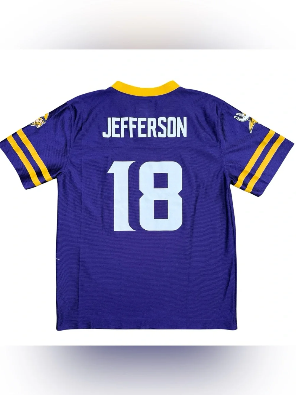 Boys Minnesota Vikings Justin Jefferson Purple #18 NFL Football Jersey YOUTH L